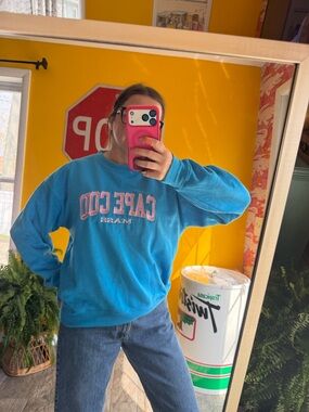 Vintage 1990s Blue Cape Cod massachusetts Sweater size medium